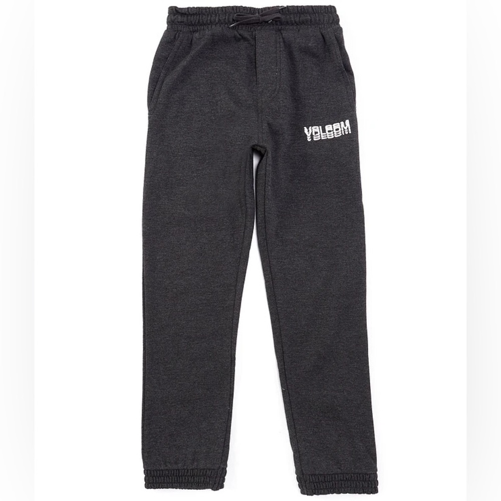 Volcom Big Boys size‎ L(14) Cement Fleece Jogger Pants Black New With Tags